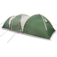 Berkfield Home Family Tent Dome 8-Person Green Waterproof