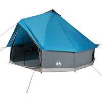 Berkfield Home Family Tent Tipi 8-Person Blue Waterproof