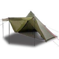 Berkfield Home Family Tent Tipi 8-Person Olive Green Waterproof