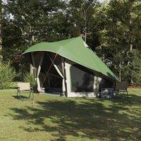 Berkfield Home Family Tent Tipi Green 10-Person Waterproof