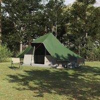 Berkfield Home Family Tent Tipi Green 10-Person Waterproof
