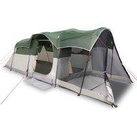 Berkfield Home Family Tent Tunnel 8-Person Green Waterproof