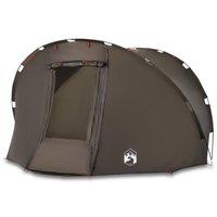 Berkfield Home Fishing Tent 5-Person Brown Waterproof