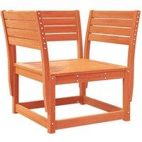 Berkfield Home Garden Chair Wax Brown Solid Wood Pine