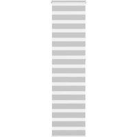 Berkfield Home Zebra Blind Light Grey 65x230 cm Fabric Width 60.9 cm Polyester