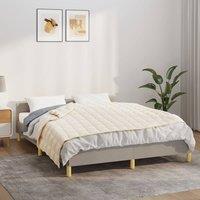 Berkfield Home Weighted Blanket Light Cream 152x203 cm 7 kg Fabric