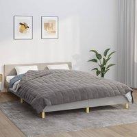 Berkfield Home Weighted Blanket Grey 200x220 cm 13 kg Fabric