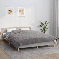 Berkfield Home Weighted Blanket Grey 200x200 cm 9 kg Fabric