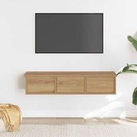Berkfield Home Wall Cabinet Artisian Oak 88x26x18.5 cm Engineered Wood in Brown