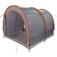 Berkfield Home Tent with Roof with Storage with Air Vent Grey & Orange