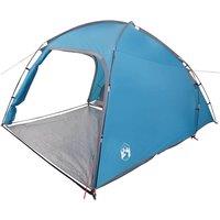 Berkfield Home Tent with Roof with Air Vent Blue Medium Polyester & fibreglass