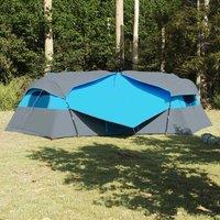 Berkfield Home Tent with Roof Other with Air Vent Blue & Black 520 x 520 x 190 cm