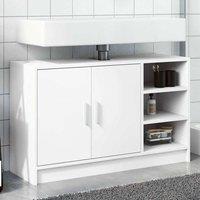Berkfield Home Sink Cabinet White 90x29x55 cm Engineered Wood | Size: 90 x 29 x 55 cm