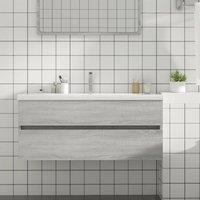 Berkfield Home Sink Cabinet Grey Sonoma 100x38.5x45 cm Engineered Wood