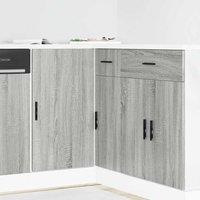 Berkfield Home Sink Base Cabinet Grey Sonoma Engineered Wood
