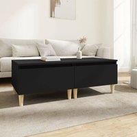 Berkfield Home Side Tables 2 pcs Black 50x46x35 cm Engineered Wood | Size: 50 x 46 x 35 cm
