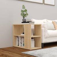 Berkfield Home Side Cabinet Sonoma Oak 60x30x50 cm Engineered Wood in Light Oak | Size: 60 x 30 x 50 cm