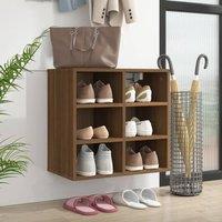 Berkfield Home Shoe Cabinet Brown Oak 52.5x30x50 cm