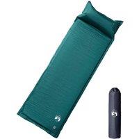 Berkfield Home Self Inflating Camping Mattress with Pillow 1-Person Green