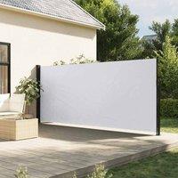 Berkfield Home Retractable Side Awning White 160x300 cm