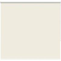 Berkfield Home Roller Blind Blackout Coffee 125x130 cm Fabric Width 121.6 cm Pol in Off-White