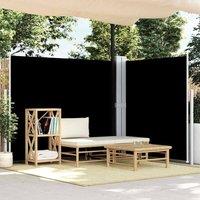 Berkfield Home Retractable Side Awning Black 180x600 cm