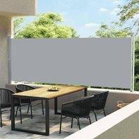 Berkfield Home Patio Retractable Side Awning 600x160 cm Grey
