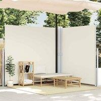 Berkfield Home Patio Retractable Double Side Awning 170x600 cm Cream