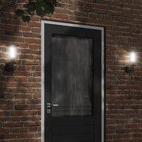 Berkfield Home Outdoor Wall Light Black Stainless Steel