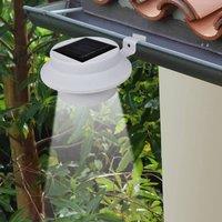 Berkfield Home Outdoor Solar Lamp Set 6 pcs Fence Light Gutter Light White