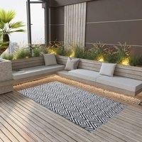 Berkfield Home Outdoor Carpet White & Black 120x180 cm PP