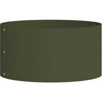 Berkfield Home Olive Green Planter Olive green Metal Medium Durable