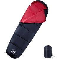 Berkfield Home Mummy Sleeping Bag for Adults Camping 3 Seasons in Black