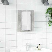 Berkfield Home LED Bathroom Mirror Cabinet Concrete Grey 40x12x45 cm | Size: 40 x 12 x 45 cm