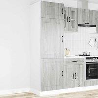 Berkfield Home Kitchen Cupboard Kalmar Grey Sonoma Engineered Wood