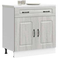 Berkfield Home Kitchen Base Cabinet Kalmar Grey Sonoma Engineered Wood
