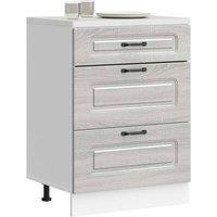 Berkfield Home Kitchen Base Cabinet Kalmar Grey Sonoma Engineered Wood
