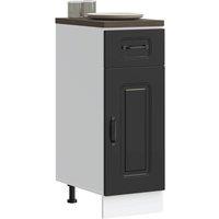 Berkfield Home Kitchen Base Cabinet Kalmar Black Engineered Wood