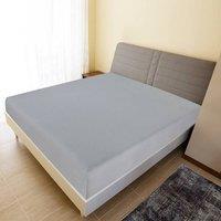 Berkfield Home Jersey Fitted Sheet Grey 100x200 cm Cotton