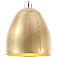 Berkfield Home Industrial Hanging Lamp 25 W Brass Round 42 cm E27 in Gold