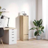 Berkfield Home Highboard Sonoma Oak 29.5x34x119.5 cm Engineered Wood in Tan