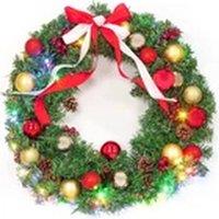 Kelvenix Christmas Wreath For Front Door Garland Christmas Decor Outdoor in Green