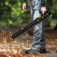 Havendro 2000W 21V Cordless Electric Leaf Blower Brushless 2 Speed in Black