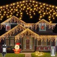 Havendro Warm White 20M 800 LEDs Icicle Lights - Outdoor Xmas Decor