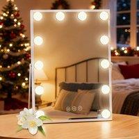 INMTFEI White Hollywood Vanity Mirror with 12 Bulbs 3041 cm