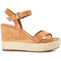 Dune London Women's 'Kindest' Leather Wedges in Tan | Size: 7