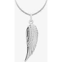 T.H.Baker Women's Sterling Silver Angel Wing Pendant 8.62.8071 | Size: 16-18inch