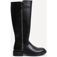 Linzi Women's Roam Black Faux Leather High Leg Boot | Size: 6-Standard Fit
