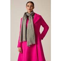 James Lakeland Women's Swarovski Grey Scarf in Mid Grey