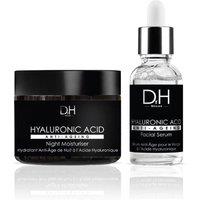 Dr H Women's Anti-Ageing Hyaluronic Acid Facial Serum 30ml + Hyaluronic Acid Anti-Ageing Night Moisturiser 60ml in White